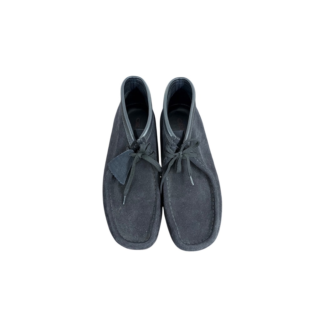 Clarks Originals Wallabee Men Black Suede Crepe Sole Boots 35409 Size 9M